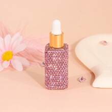 New High-End Rhinestone Square Dropper Bottle, Glass Liquid Filling Bottle For Serum/Essential Oil, With Dropper, Exquisite Design, 5ml/10ml Options - Multicolor - View 11