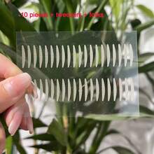 10片/包混合8款高粘隐形无反光无缝双眼皮贴，适用于双眼皮、下垂眼皮、内眼皮、肿眼、调整，适合所有女性、学生和男性