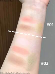 Little Ondine طقم مكياج متعدد الألوان 01 برتقالي، شديد الصبغة، مسحوق ناعم. للعيون والخدود والتبريز. يخلق مظهرًا حلوًا ونشيطًا. مقاوم للاستمرار، طقم مكياج شامل. هدية مثالية! 12 جرام / 0.42 أونصة