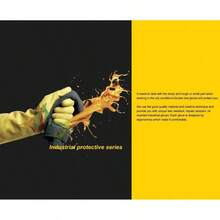 Natural Latex Chemical Resistant Gloves, Industrial Safety Work Protective Gloves, Black 1 Pair - Grande (paquete de 2) - Ver 3