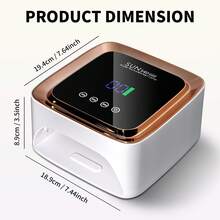 Đèn LED UV làm móng, máy sấy móng, đèn làm gel móng, đèn làm móng sạc điện có hẹn giờ, đèn UV làm gel móng tay, cảm biến tự động, đèn làm khô móng chuyên nghiệp cầm tay - Màu trắng, quà Giáng sinh, quà Valentine - Xem 8