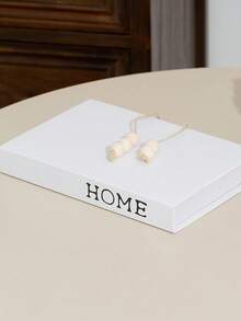 甜蜜的家。3 件/2 件/1 件。现代时尚风格折叠假书装饰。家庭和客厅书架装饰假书，家庭和办公室装饰摆件，设计师灵感摄影道具书，装饰生活模拟书，适用于家庭、办公室、酒店、咖啡店、直播书架、手工配件展示架、电视柜照片办公桌、办公柜。万圣节装饰、圣诞装饰、秋季装饰、装饰室、厨房装饰、圣诞装饰、万圣节 - 白色 - 查看 10