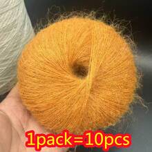 10pcs Mohair Yarn, Soft & Fluffy, Suitable For DIY Knitting, Crochet Sweater, Scarf, Cardigan, Hat - Multicolor - View 18