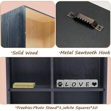 Pet Memorial Shadow Box With Shelves For Dogs Or Cats1114 Solid Wood Pet Frame Urn Ashes Display Case For As Loss Pet Remembrance Memory Keepsake Black - 黑色 - 查看 6
