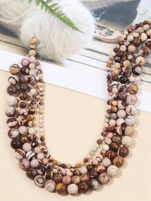 Cuentas de piedras naturales, cuentas sueltas de obsidiana, jade birmano, ojo de tigre, redondas y lisas, piedras preciosas de curación de energía para hacer joyas, pulseras y collares DIY