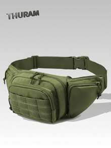 Marsupio tattico da vita per escursioni all'aperto, borsa da vita per running e sport, borsa funzionale per ciclismo, marsupio multifunzionale per spalla