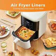 Air Fryer Liners Disposable - 50 PCS 8 Inch Air Fryer Parchment Paper Round, Non-Stick  Paper Liner For Baking Roasting Microwave - 50 chiếc - Xem 9