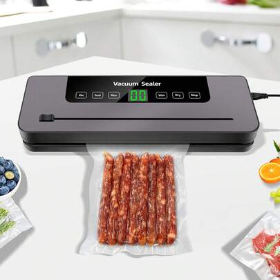 Royalswill Vacuum Machine Cordless 65KPa Vacuum Sealer, Strong Suction 6 Modes, Distribution Vacuum Bag, Air Sealing Food Vacuum High Suction Sealing Machine, Kitchen Supplies, Easy To Store Food