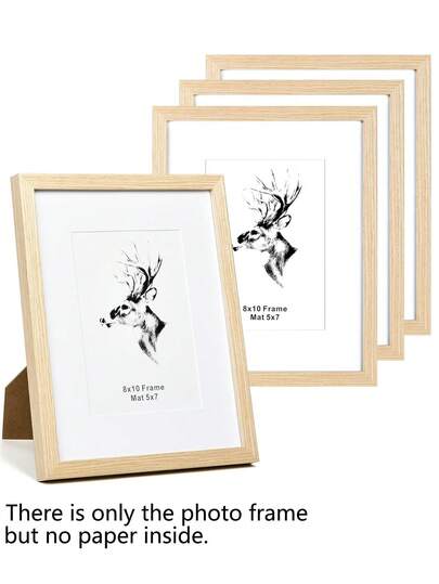 3/2/1 st träfotoramar för tavelvägg 10x15 15x20 20x25 A4 träfärgad tavelram stativ för bilder fotodekoration jubileumspresent