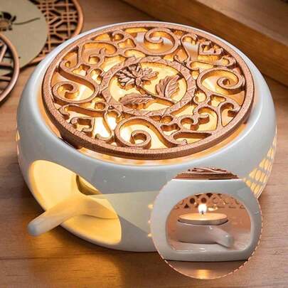 Candle Teapot Warmer, Ceramic Teapot Heater With Iron Pad Coffee Tea Warmer Glass Teapot, Stainless Steel Teapot, Ceramic Teapot, Etc