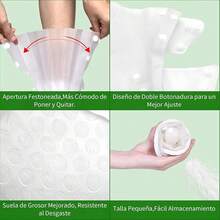 OranSee Cubrezapatos Impermeable, Viaje Antideslizante Plegabl de Reutilizable, Barro Ducha de Lluvia Contramedida de Lluvia Aplicable a Hombres y Mujeres - blanco - Ver 6