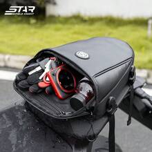 ALPINES FOX Multifunction Motorcycle Rear Seat Bag Waterproof Motorcycle Tail Bag Large Capacity Motocross Rider Shoulder Bag With Raincover