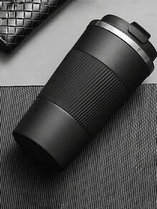 1 Pc Stainless Steel Insulated Travel Mug, Stainless Steel Coffee Cup, Mug, Double Wall Vacuum Water Bottle With Lid, Hot And Cold Dual Purpose Water Bottle, Suitable For Hot And Cold Drinks, Easy To Carry, Suitable For Home, Travel, Outdoor, Coffee, Back To School, Christmas, New Year, Cup, Cup, Insulated Water Bottle
