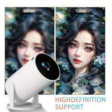 1 جهاز عرض محمول بدقة 1080 بكسل، يمكن ضبط العرض بحرية بزاوية 240 درجة، متوافق مع أجهزة متنوعة شائعة، مزود ب- 3.6 منافذ صوت وسماعة خارجية، لا حاجة للانتظار، يمكن تحقيق عرض فوري على الشاشة، مناسب للغاية لأنظمة المسرح المنزلي والمكاتب أو التجمعات!