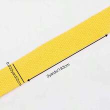 1pc PP Webbing Canvas Polyester Ribbon, Suitable For Backpack Binding, Bag Crafts DIY, Belt Bags, Pet Supplies