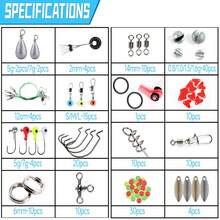 187pcs Fishing Accessories Kit Set Including Fishing Hooks Sinker Weights Fishing Set With Tackle Box - 187Pcs Set - View 5
