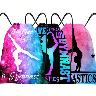 3 piezas, Mochila de gimnasia y yoga - Mochila con cordón, Bolsa de gimnasio para entusiastas de la danza y la gimnasia, Almacenamiento plegable, Bolsa con cordón, Bolsa de natación, Ligera, Gran capacidad, Almacenamiento de zapatos, Bolsa deportiva, Bolsa de viaje de fitness y yoga, Regalo para aficionados al fútbol 16in*13in Bolsa deportiva para deportes, fitness, ejercicio, viaje, vacaciones, mujeres y hombres, bolsa de yoga esencial y duradera