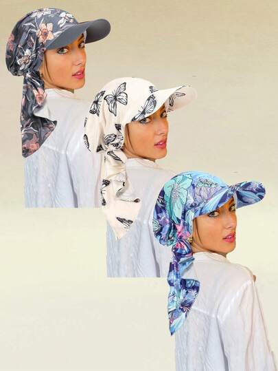 1 pieza Gorra de béisbol para mujer con visera curva estampada, cómoda y versátil para uso casual y al aire libre