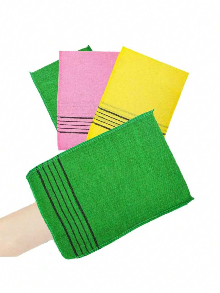 Exfoliating Washcloth, Korean Exfoliating Mitt Colorful Korean Exfoliating Cloth For Removing Dry, 1pc Large Size Exfoliating Body Scrubber