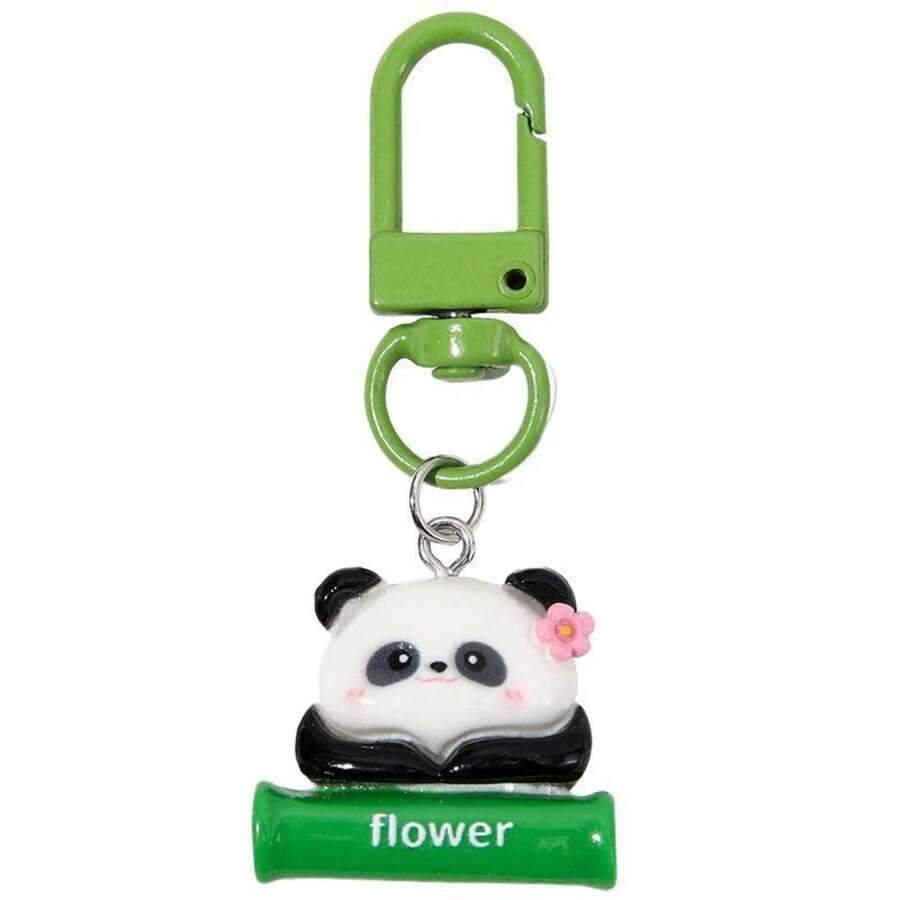 Panda Keychain - Creative And Cute Cartoon Student Schoolbag Hanger, Small Gift, Best Friend Gift, Couple Keychain - Random One - View 1