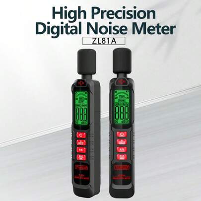 Noise Decibel Meter, Noise Meter, Decibel Meter, Digital Sound Level Meter, 30dB To 130dB Audio Noise Measurement Equipment, LCD Backlight Display, MAX/MIN Data Retention, Automatic Power-Off