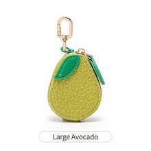 Fruit Coin Purse Cute Leather Pendant Style Keychain Earphone Bag AirTag Cover Finder GPS Tracker Case Mini Storage Bag - Multicolor - View 7