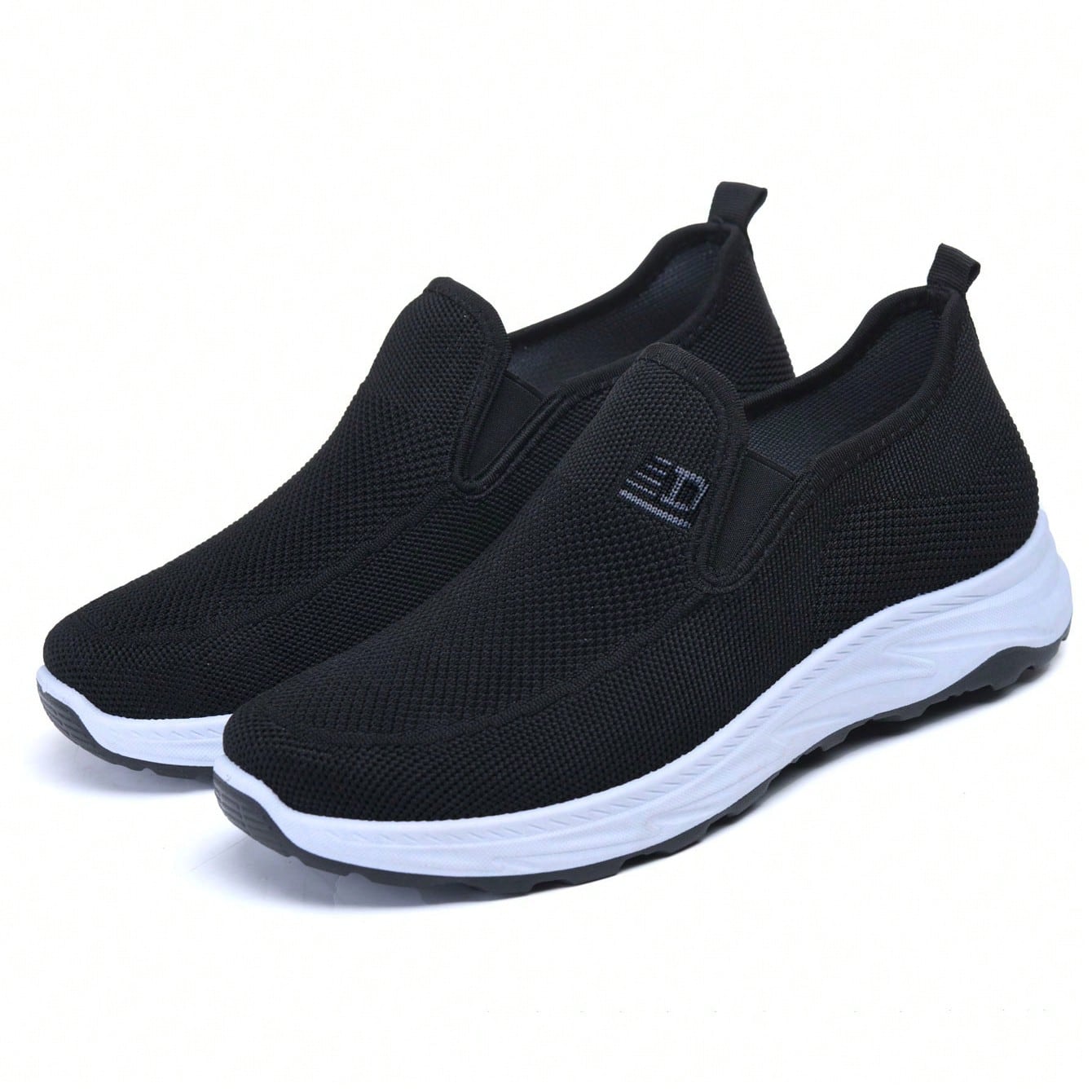 Zapatillas casuales de slip-on para hombres, zapatos cómodos de suela blanda para padres de mediana edad y ancianos, adecuados para conducir y camina