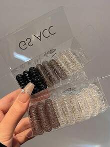 9 chiếc/hộp Dây buộc tóc xoắn ốc ombre, Phụ kiện tóc co giãn màu đen không gây hư tổn, Phụ kiện tối giản đa năng dành cho nữ, Dây buộc tóc xoắn ốc liền mạch, Dây chun co giãn cao, Dây chun buộc tóc, Quà tặng Giáng sinh, Quà tặng Giáng sinh cho nữ, Quà tặng Giáng sinh, Quà tặng, Quà tặng Giáng sinh cho người lớn, Phụ kiện tóc, Phụ kiện nữ, Quà tặng Giáng sinh, Phụ kiện tóc tuổi mới lớn, Phụ kiện tóc Giáng sinh, Ý tưởng quà tặng cho nữ, Quà tặng Giáng sinh làm đẹp, Quà tặng Giáng sinh cho nữ, Phụ kiện tóc đuôi ngựa - Nhiều màu - Xem 2