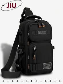 Outdoor Sports Nylon Chest Bag For Men Purse, Multi-Function Waist Bag, Large Capacity Messenger Bag, Lightweight Shoulder Bag, Multi-Pocket Travel Bag, Convenient Mobile Phone Storage Bag, For Students, Junior High School, High School, Campus, Travel Vacation, Business Trip, Daily Commuting, Shopping, Office, Dating, Outdoor, Fitness, Running, Cycling, Exercise, Hiking Camping, Birthday Gifts, Holiday Gifts Belt Bag