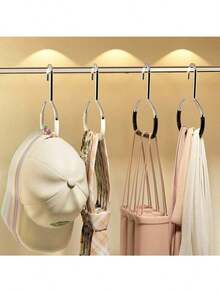 1pc Random Colors Cap Storage Organizer, Dormitory Wardrobe Interior Hanging Cap Rack, Multifunctional Hat Display Holder