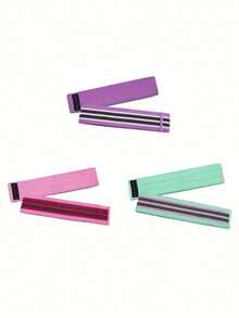 瑜伽阻力带，便携式健身锻炼设备，用于全身健身、臀部、腿部和手臂伸展，在家进行瑜伽和普拉提锻炼，健身房和户外锻炼，适合肌肉伸展、锻炼，非常适合灵活性和机动性 - 彩色 - 查看 5