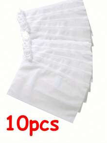 5/10/20 Geantă transparentă cu fermoar, mată, pentru depozitarea lenjeriei intime, șosete, geantă de ambalare pentru haine, potrivită pentru depozitarea lenjeriei intime, cosmetice, papetărie, articole de călătorie, necesități de călătorie, depozitarea gustărilor, depozitarea jucăriilor, depozitarea articolelor de toaletă, depozitarea în baie, geantă de depozitare pentru călătorii de Crăciun