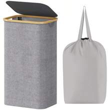 1 szt. Odłączany kosz na pranie z uchwytami, 100 l składany kosz na brudne ubrania z pokrywką