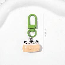 Panda Keychain - Creative And Cute Cartoon Student Schoolbag Hanger, Small Gift, Best Friend Gift, Couple Keychain - Random One - View 4