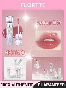 FLORTTE Dorm Series Lip Lacquer 04# Soft-Hearted 2.6g - 04# Soften Your Heart for a Second. - View 1