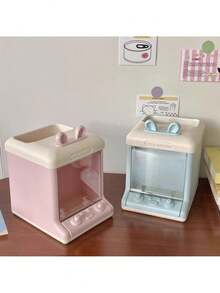 1 pieza Organizador de escritorio con forma de oreja de conejo y soporte para bolígrafos, contenedor de almacenamiento de escritorio para uso doméstico