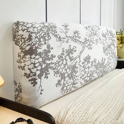 1件提花床头板套，高弹防污床头板保护套，柔软亲肤，适用于卧室装饰，四季皆宜，可作收纳袋、整理袋、储物袋、厨房装饰、家居用品。