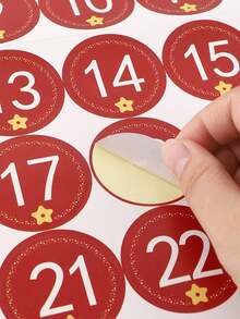 2pcs/Set, Decorative Stickers, Diy Stickers, Art Stickers, Creative Stickers, Handmade Product Stickers, Gift Wrapping Stickers, Planner Stickers, Christmas Elements Stickers, Various Styles, Different Designs, Suitable For Different Occasions, Christmas Gifts For Men And Women, Surprises For Boys, Christmas Stocking Stickers - Multicolor - View 4