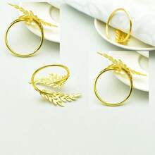 Anel de guardanapo espiral de metal 20/10/6/4 peças, anel de guardanapo de trigo dourado natural, anel de toalha circular série Leaf, adequado para Natal, Dia Nacional, casamentos de primavera e verão, Dia das Mães, decoração de mesa de primavera, anel de guardanapo, decoração de mesa de casamento, decoração de mesa de festa, anel de guardanapo elegante, anel de guardanapo decorativo, design leve, materiais duráveis, acessórios de mesa, anel de toalha, anel de guardanapo, anel de guardanapo de outono - Multicolorido - Ver 4