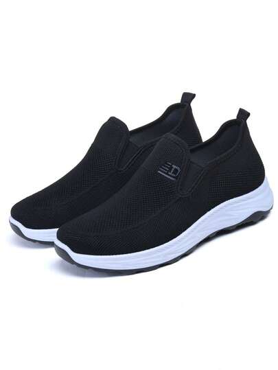 Men's Slip-On Casual Sneakers, Soft Sole Comfortable Shoes For Middle-Aged And Elderly Fathers, Suitable For Driving, Walking