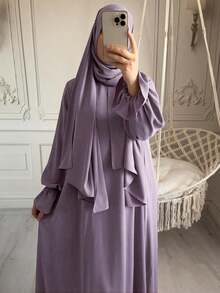 1pc Hijab Nida Fabric, Skin-Friendly & Breathable, Suitable For Women To Wear Casually In Any Occasion, Abaya