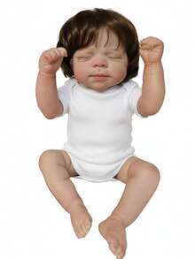 19 英寸超逼真重生娃娃 - 手工制作，细节惊艳，面部特征逼真 - 48 厘米可爱新生女婴娃娃 - 儿童生日/圣诞礼物玩具