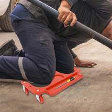 Kangten Rolling Knee Pads Platform W/ Wheeled Workers' Wheels Knee Pad Floor Tiles Tools LYNICESHOP Rolling Knee Creeper, 20.08" X5.51" Flooring Knee Pads With Full 360 Degree Turn Casters And Tool Tray, Multifunctional Garage Rolling Knee Creeper Pads For Home Workshop Auto Repairing A Nice Gift - 黑色和紅色 - 查看 4