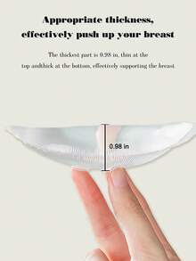 2/4 Piece Silicone Inserts Without Any Adhesive. Can Be Used Directly Inside Underwear. Reusable Bra Pads. Ideal For Swimming And As A Hidden Bra Pad. Completely Upgraded And Thickened.