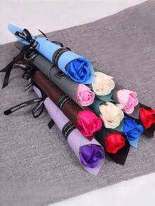 Bó hoa hồng 10 bông, hoa cẩm chướng bằng xà phòng, hoa hồng lấp lánh làm quà tặng cho bạn gái, mẹ, sự kiện công ty, khuyến mãi khai trương trung tâm thương mại, quà tặng phù dâu, quà tặng tiệc tùng, quà tặng Ngày của Mẹ, quà tặng người mẹ tốt, trang trí đám cưới, quà tặng mùa xuân - Nhiều màu - Xem 2