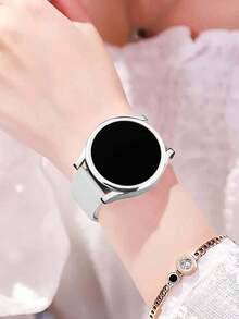 1 件玫瑰金/银色/黑色/粉色保护壳，适用于女款 Galaxy Watch 7/FE/6/5/4 系列 40mm 44mm/Watch 5 Pro 45 44mm/Watch6 43mm/Watch4 Classic 46mm，装饰性和保护性手表盖，带屏幕保护膜，智能手表的时尚配件 - 彩色 - 查看 11