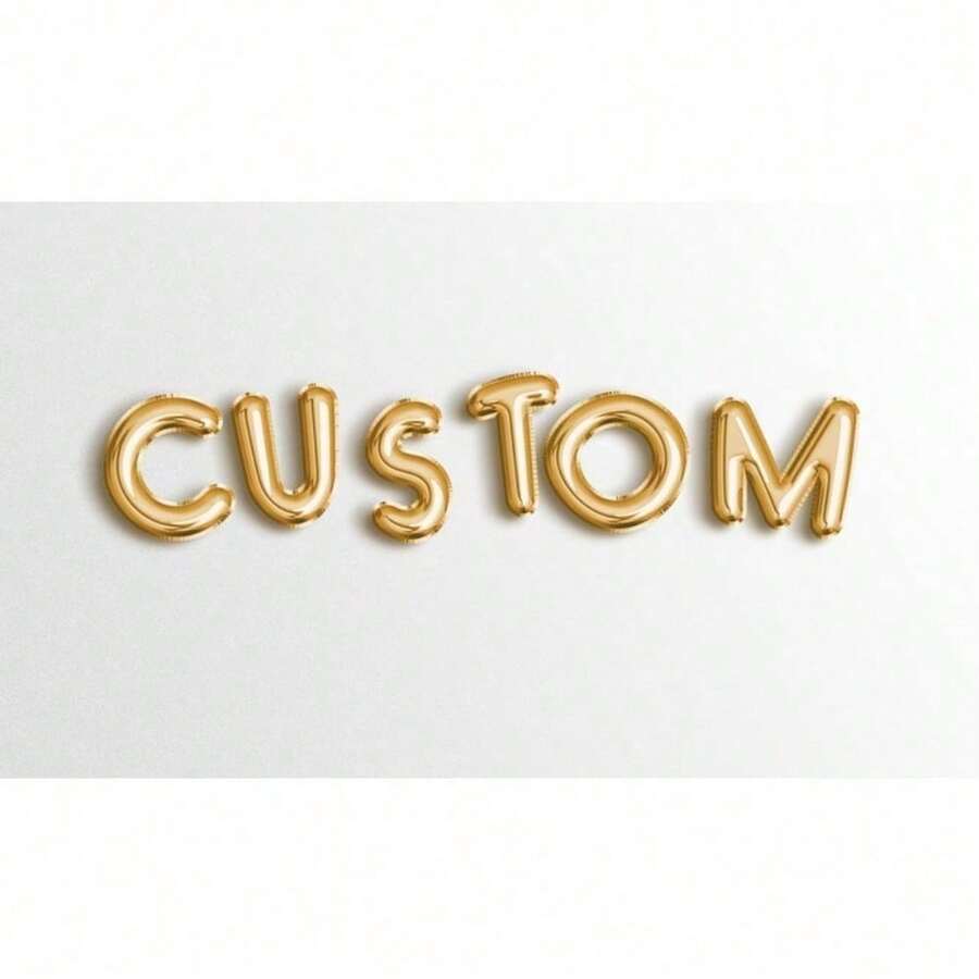 16 Colors Custom Balloon Letters Balloon Phrase Gold Letter Balloons Custom Balloon Banner Balloon LettersDefault Golden Balloon - Silver - View 1