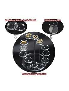 1pc Acrylic Transparent Tiered 4/7/12 Slots Display Stand, Suitable For Figurines, Blind Boxes, Desserts, Cakes