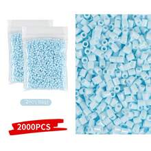2000 piezas/Paquete Cuentas de fusión mini de 2.6mm Pixel Puzzle Cuentas de hierro para niños Cuentas de fusión DIY Regalo de alta calidad hecho a mano Juguetes educativos