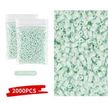 2000 piezas/Paquete Cuentas de fusión mini de 2.6mm Pixel Puzzle Cuentas de hierro para niños Cuentas de fusión DIY Regalo de alta calidad hecho a mano Juguetes educativos
